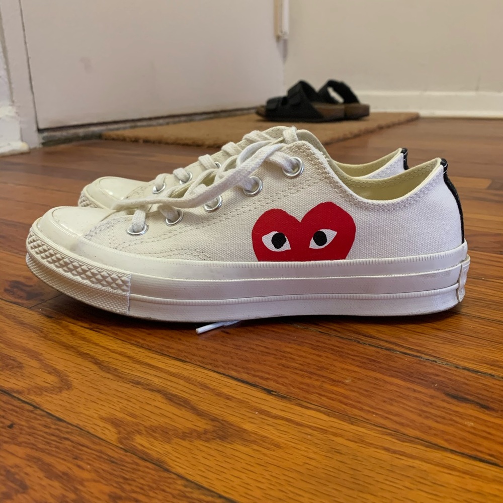 Comme des Garcones x Converse White Sneakers